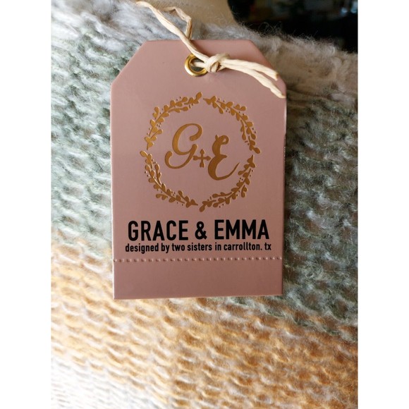 New Grace & Emma Stripped pastel colors knit sweater sz S NWT - Picture 4 of 10